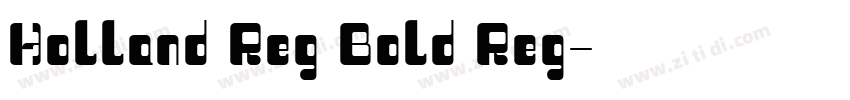 Holland Reg Bold Reg字体转换